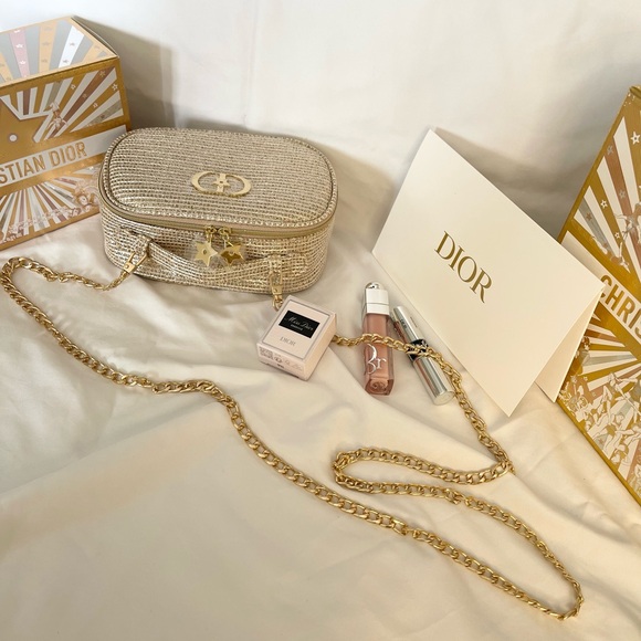Dior Limited edition Holiday cosmetic bag + full/travel size bundle - Picture 2 of 12